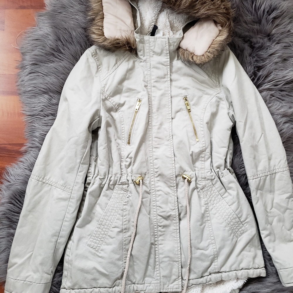 H&M Pile Lined Parka.